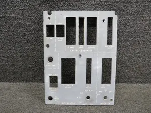 1159FP20025-57F Gulfstream GII Engine Generator and Alternator Control Placard